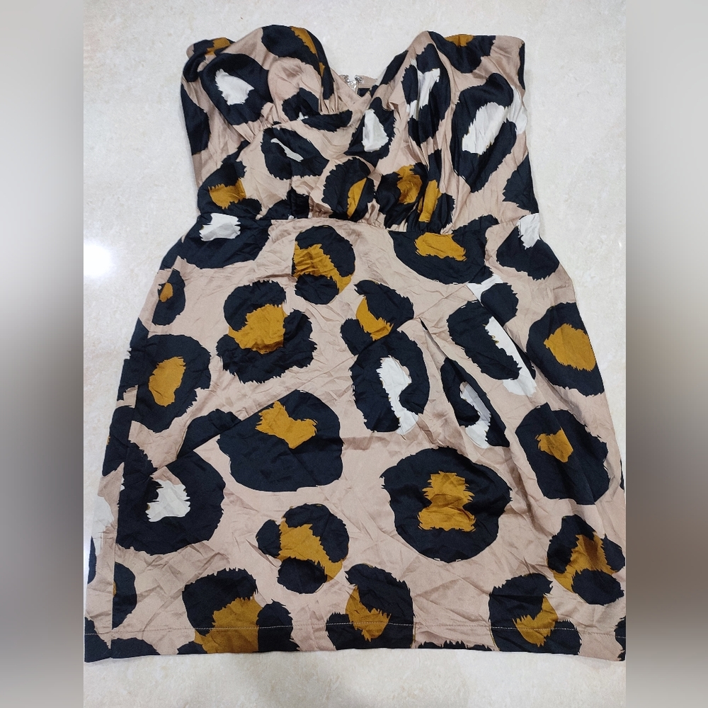 Strapless mini dress - Picture 1 of 4